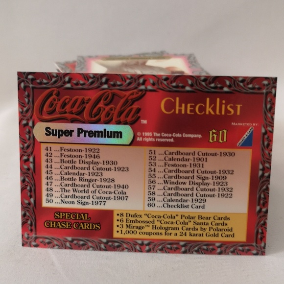 Coca-Cola 1995 Trading Cards, Number 1-58 Plus Checklist Foil & Full Colour - Picture 6 of 7